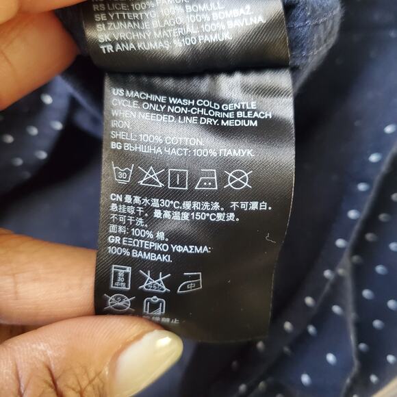 L.O.G.G Women's Polka Dot Long Sleeve Button Up Shirt 8 - Picture 8 of 8